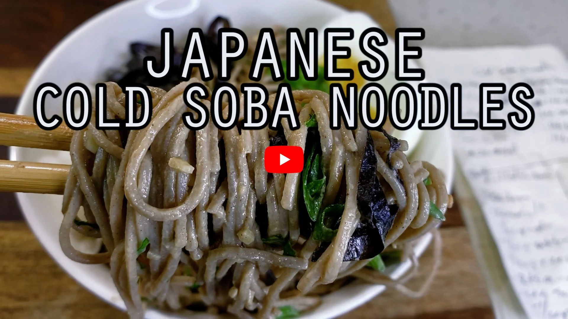 Japanese Cold Soba Noodles — Woo Can Cook